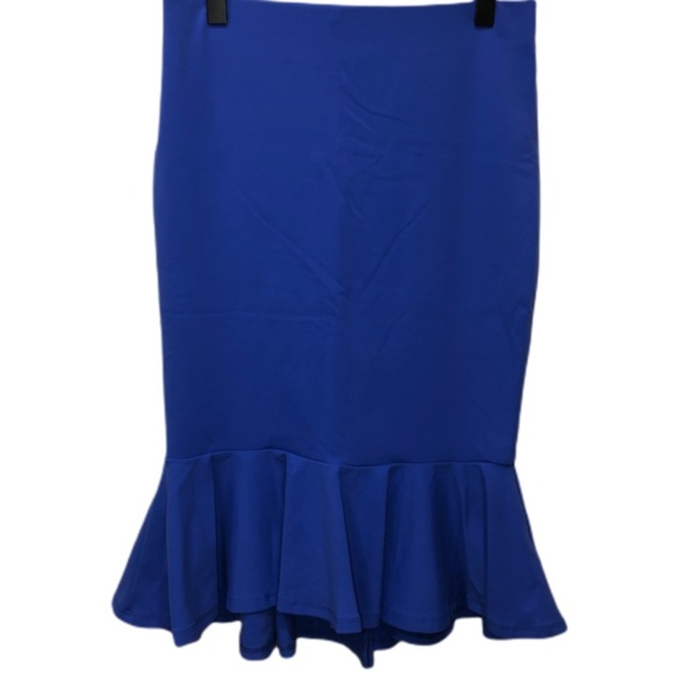 Bebe Periwinkle Flounce Mermaid Skirt NWOT Y2K STYLE